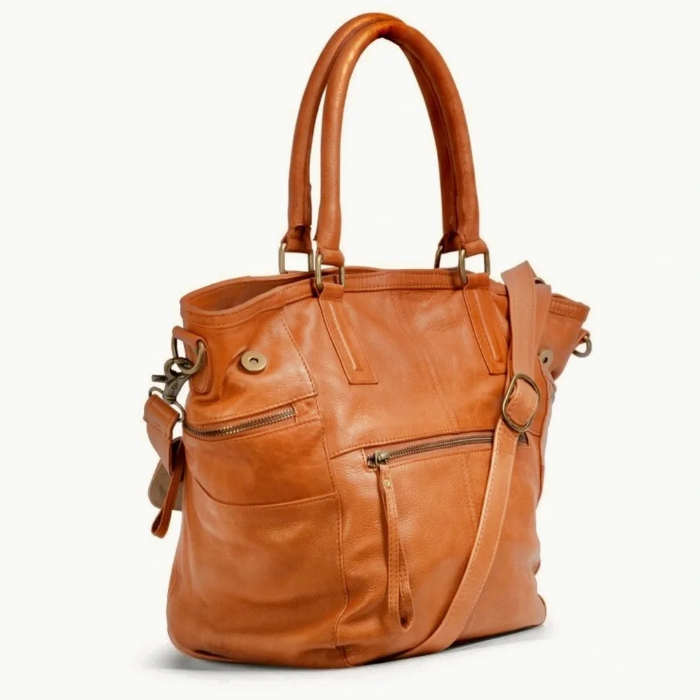 NWT* DAY & MOOD Hannah Small Satchel in Tan - Picture 7 of 13